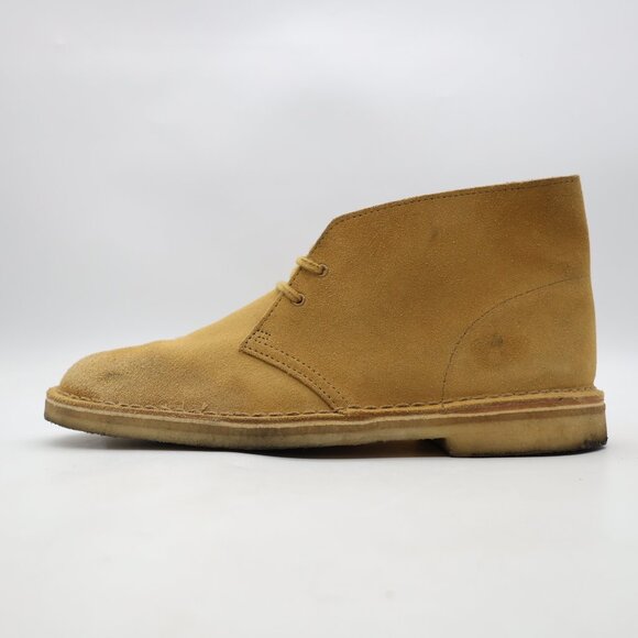 Clarks Originals Desert Chukka Boots Men's Size 9.5 M Tan Suede Crepe Sole - Picture 4 of 12